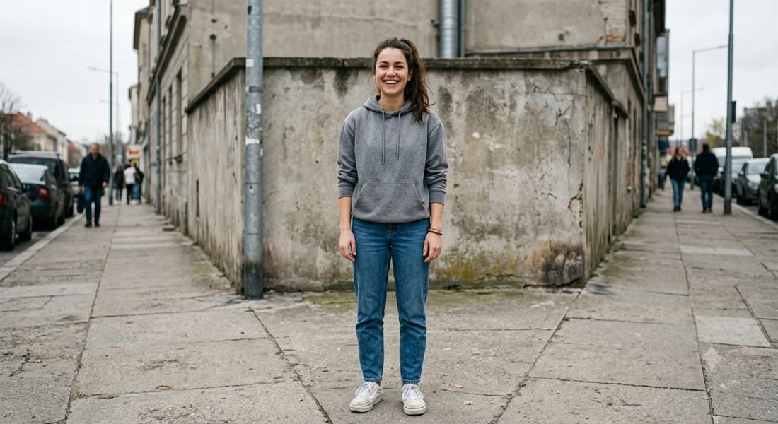 Plain uploaded street portrait