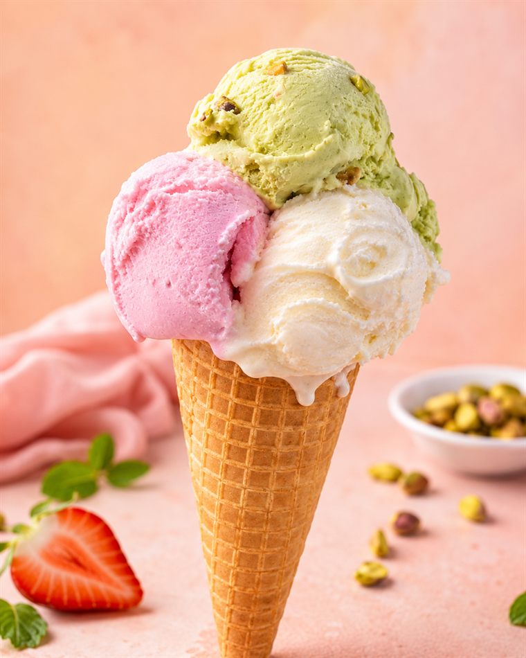 Instagram-ready ice cream product post visual