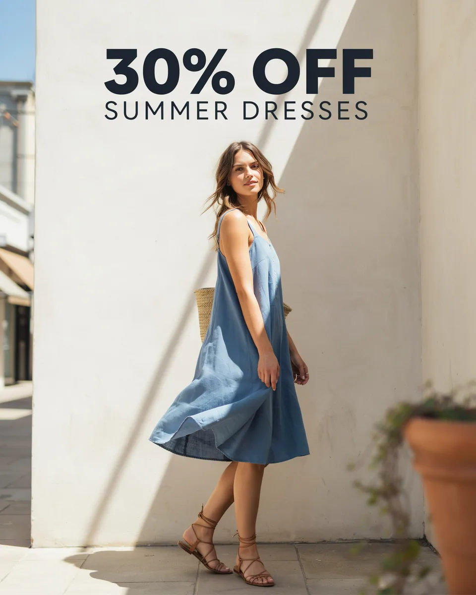 Summer fashion discount campaign created with Zotee